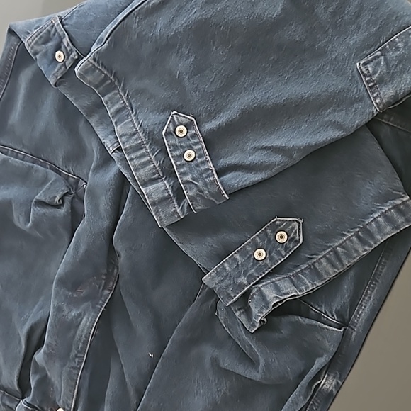 Free People Marx Slouchy Cargo Jeans Tab Button Detail Wideleg - Picture 11 of 13